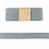 Jersey viscose bias tape 3 m, gray/blue