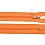 Zip spirálový 3mm nedělitelný 12 cm oranžová