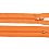 Zips špirálový 3mm nedeliteľný 60cm oranžová