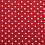 Cotton red with a dots
