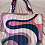 Canvas with an art motif, digital print - panel bag
