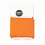 Bio cuff fabric orange, width 7 cm