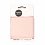 Bio cuff fabric light pink, width 7 cm