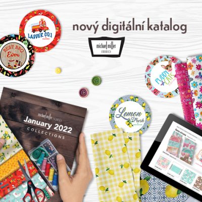 Nový digitální katalog Michael Miller Fabrics - January 2022 collections