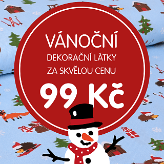 Vánoční dekorační látky za skvělou cenu!