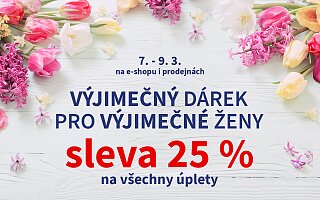 Sleva 25 % na všechny úplety