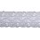 Krajka strečová šedá šíře 15 cm