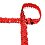 Braid elastic with sequins, red
