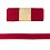 Jersey viscose bias tape 3 m, dark red