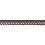 Edging decorative elastic dark gray, width 20 mm