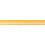 Edging decorative elastic yellow, width 20 mm