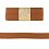 Jersey viscose bias tape 3 m, terracotta/brown