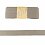 Jersey viscose bias tape 3 m, gray/beige