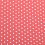 Cotton fabric with stars, coral