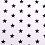 Cotton fabric with stars, white