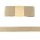 Jersey viscose bias tape 3 m, light beige/gray