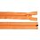 Zipper 6 mm divisible 60 cm orange