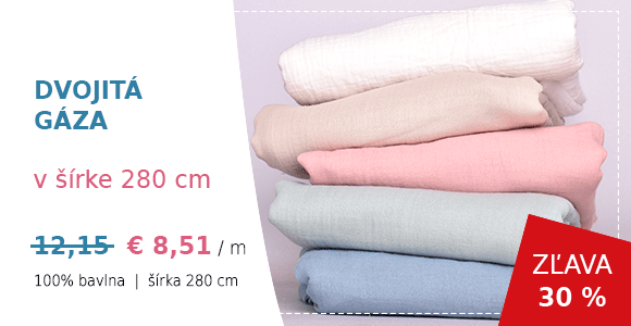 Dvojitá gáza šírka 280 cm