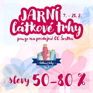 Jarní látkové trhy v OC Šestka