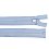 Zipper plastic light blue, length 50 cm
