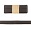 Jersey viscose bias tape 3 m, dark brown