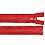 Zipper plastic red, length 50 cm