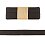 Jersey viscose bias tape 3 m, dark brown