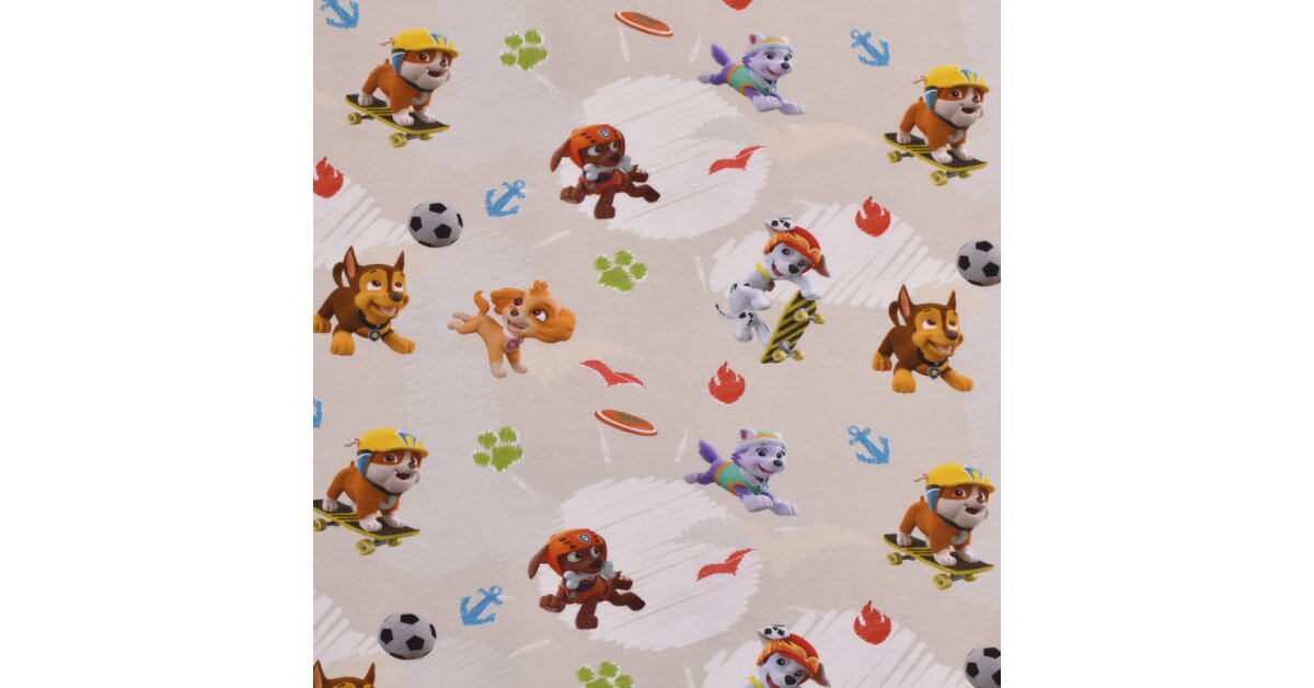 Paw patrol jersey fabric store