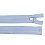 Zipper plastic light blue, length 60 cm