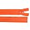 Zipper plastic orange, length 60 cm