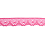 Krajka paličkovaná 40mm růžová