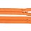 Zips špirálový 3mm nedeliteľný 18cm oranžová