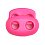 Two hole stopper neon pink