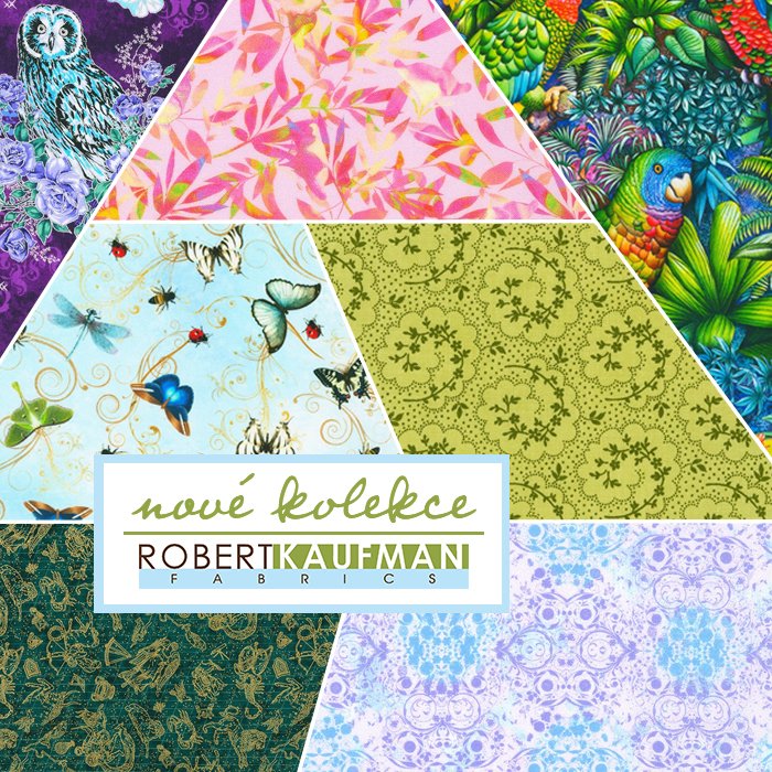 Nové kolekce Robert Kaufman Fabrics k objednání