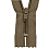 YKK Brown spiral indivisible zippe 12 cm
