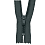 YKK Grey spiral indivisible zippe 12 cm