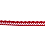 Krajka paličkovaná 18mm červená