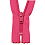 YKK Fuchsia pink spiral indivisible zippe 12 cm
