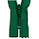 YKK Green spiral indivisible zippe 12 cm