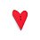 Button wooden decorative heart