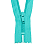 YKK Turquoise light spiral indivisible zippe 12 cm