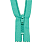 YKK Turquoise spiral indivisible zippe 12 cm