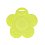 Silicone biting flower, yellow