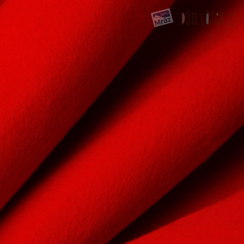 Filc červený šíře 45 Cm Důmlátek Cz Látky Metráž