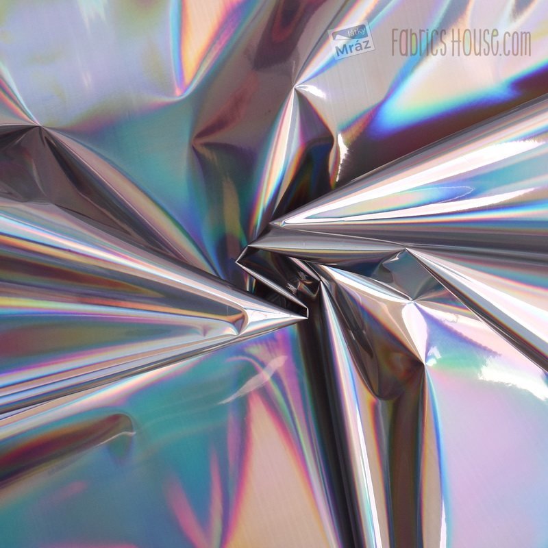 Holographic raincoat fabric
