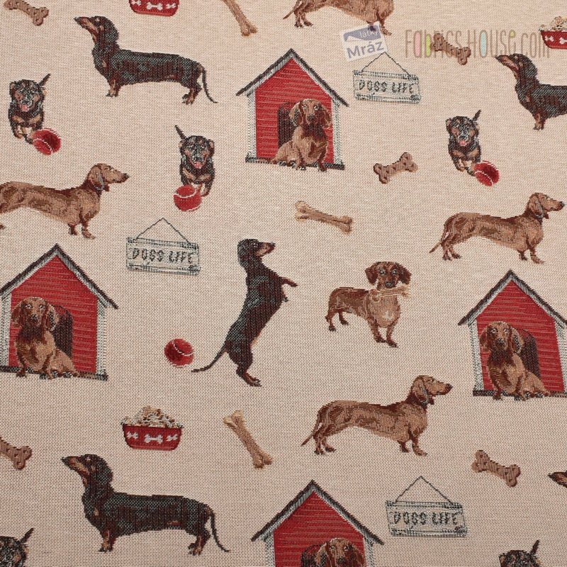 Dog tapestry fabric hot sale