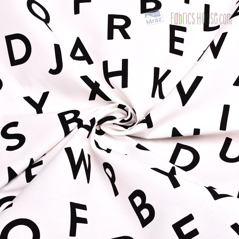 Decorative Fabric With Letters