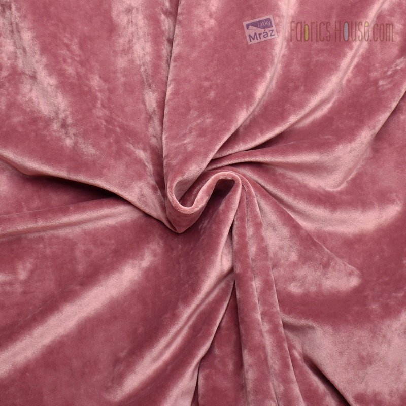 Jersey velvet, old pink