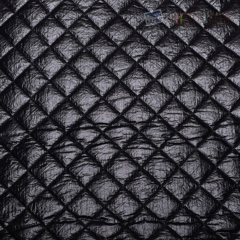 Quilted fabric black