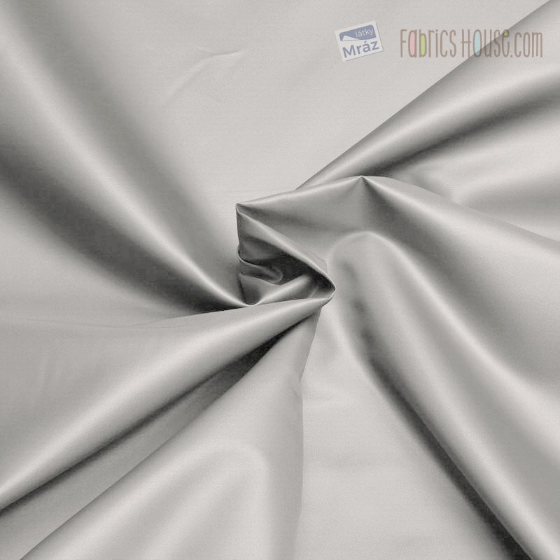 Nylon fabric with hydrophobic treatment, light gray